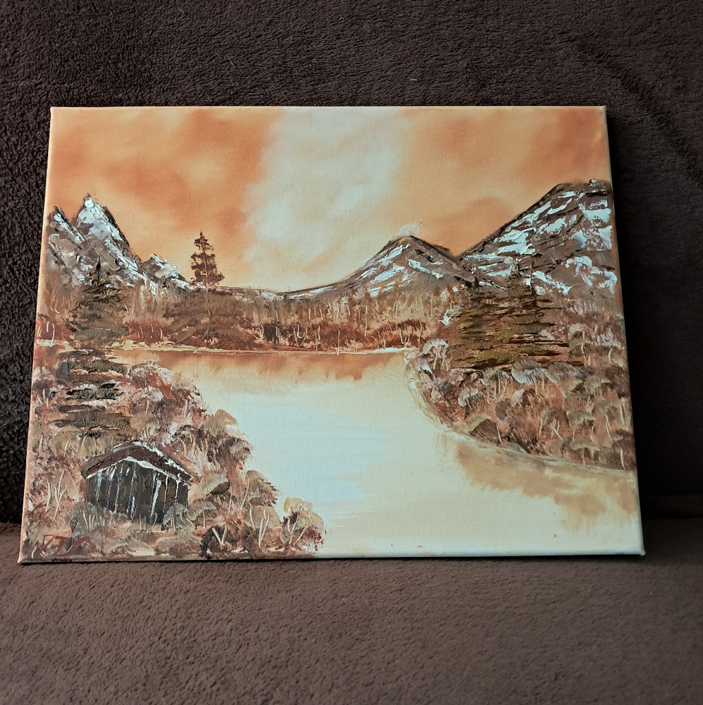 Hand-painted painting